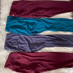Set of Four Size Large Yogalicious Pants/Capris